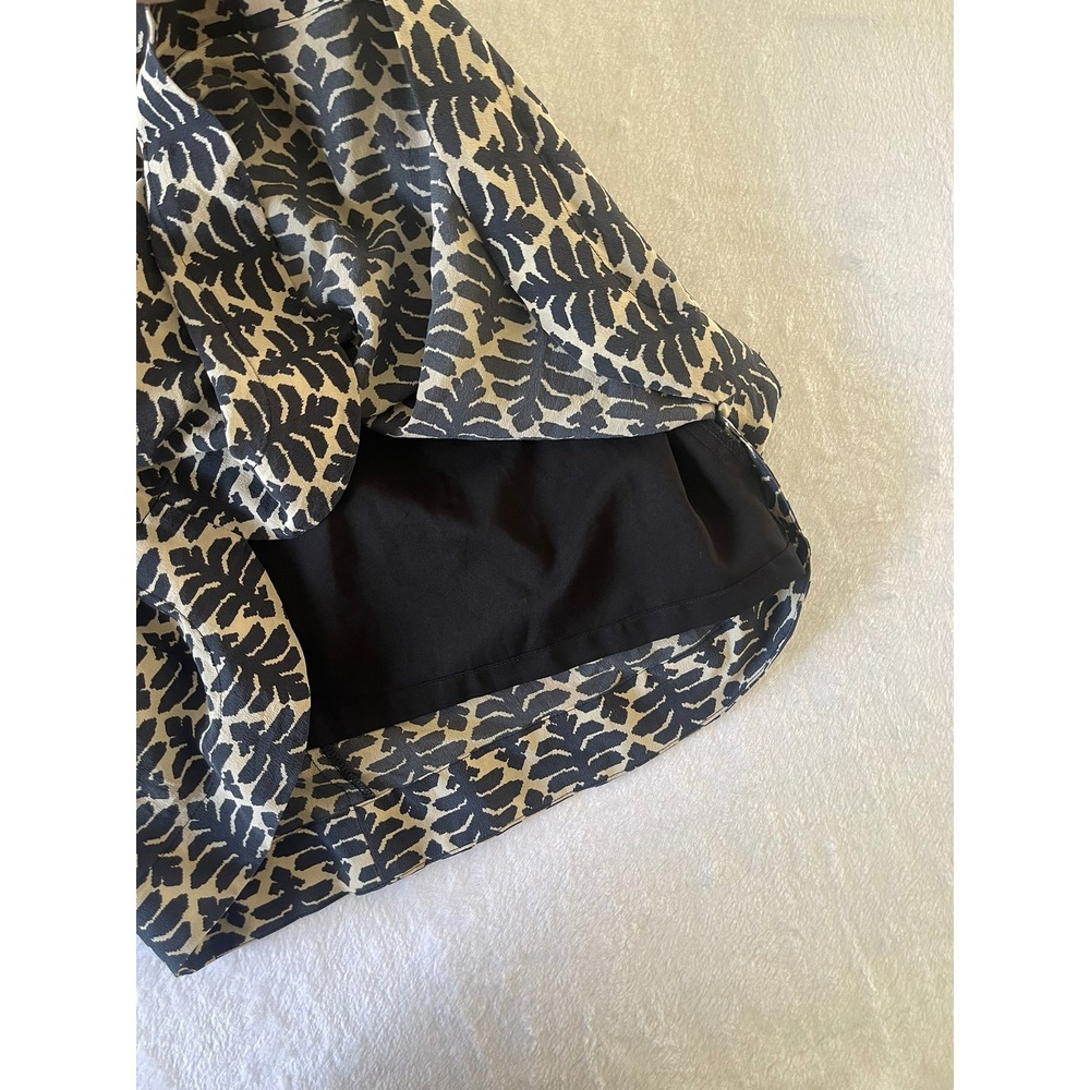 Madewell Silk Daylight Dress Size 2 Ikat Bloom Navy Cream Halter Fit Flare - Picture 14 of 15